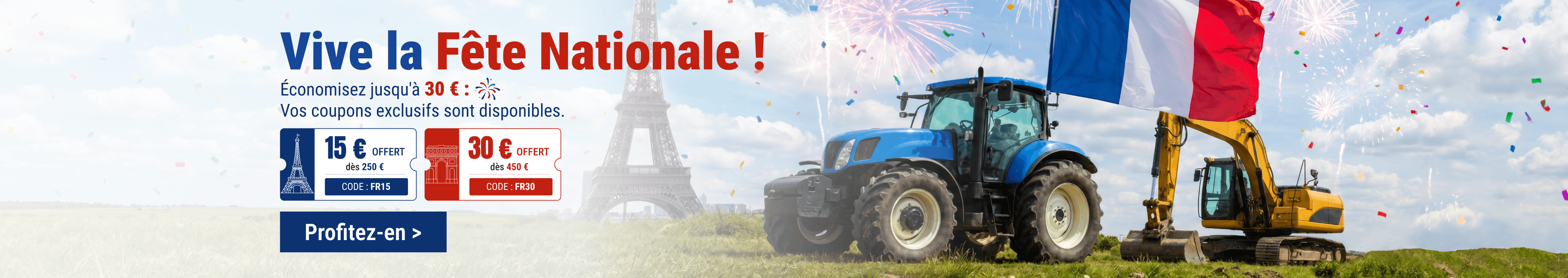 Un mecanicien examine une piece sur FridayParts pour Vive la FeÌte Nationale.