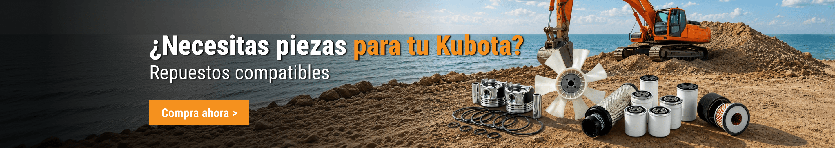 Un mecanico revisa una pieza de FridayParts para MACHINES KUBOTA.