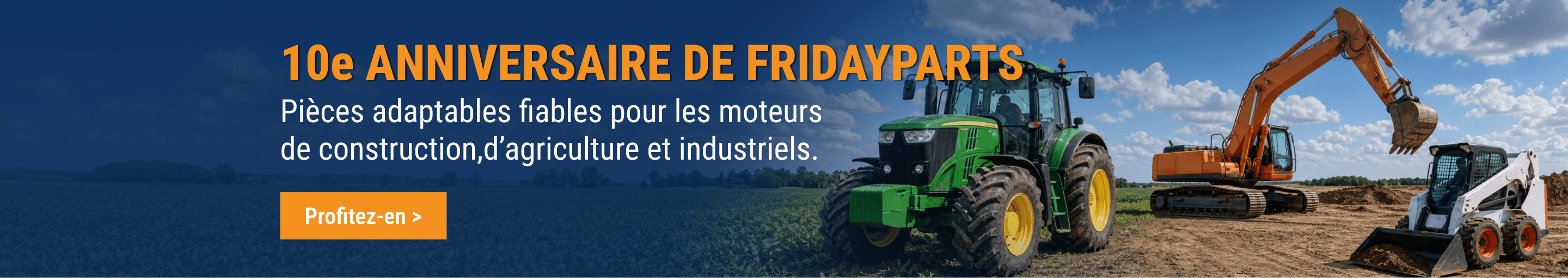 Pieces FridayParts pour engins de chantier, FridayParts 10th Previews.