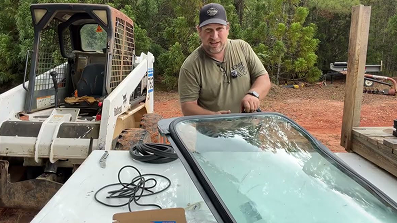Bobcat Skid Steer Enclosed Cab Door & Window Glass Install