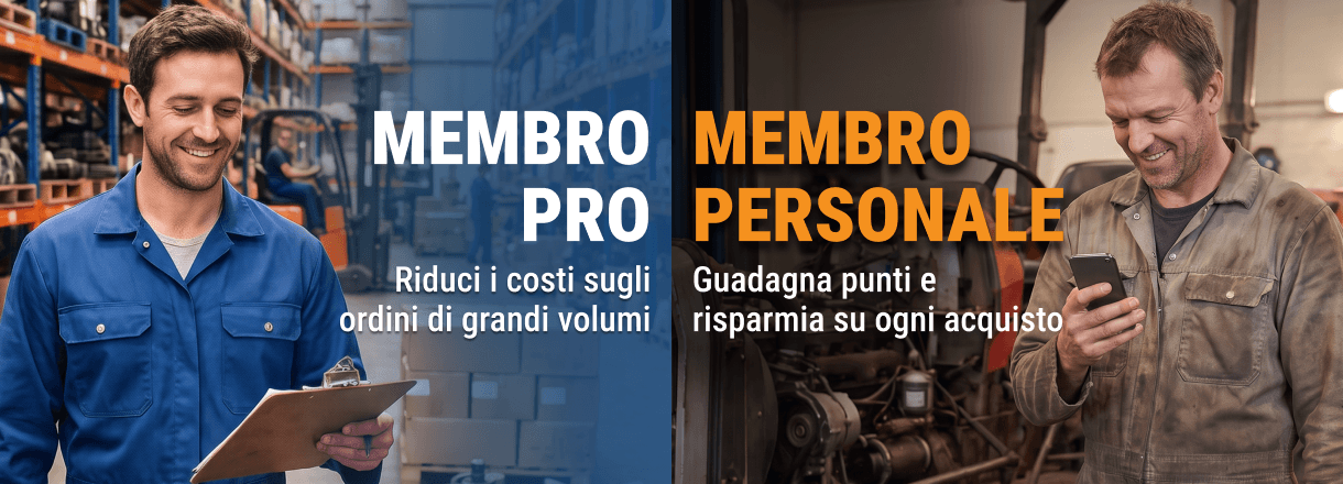 Addetti in magazzino e officina per i programmi membri Pro e Personale FridayParts, con risparmi e punti premio