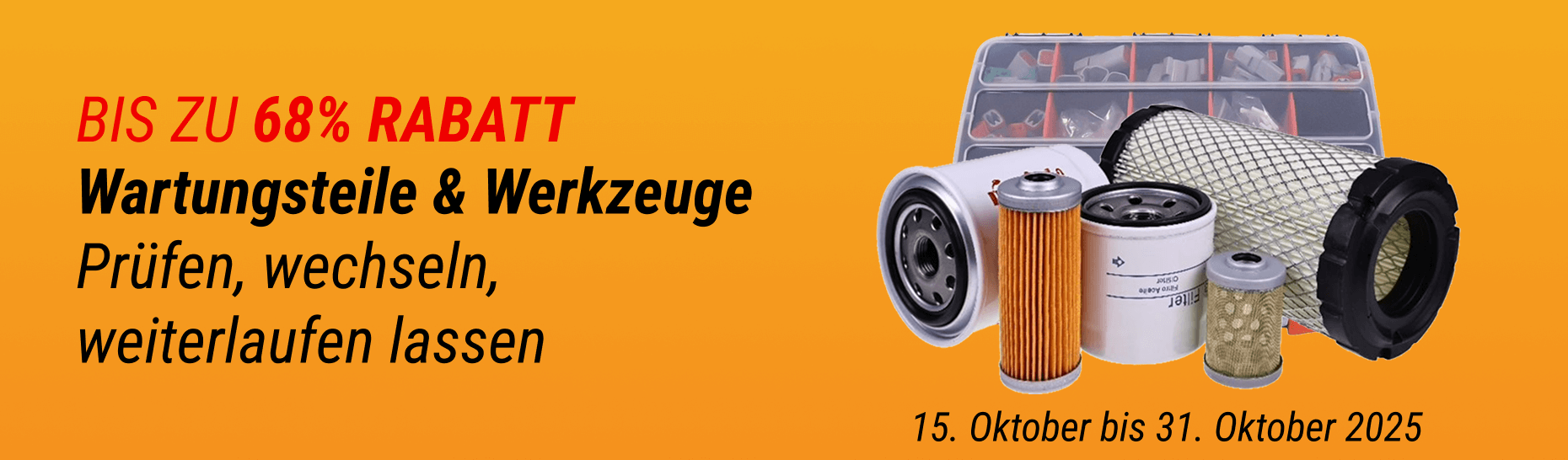 Tolle Angebote bei FridayParts für Motor-, Elektronik- und Wartungsteile sowie Werkzeuge für Land- und Baumaschinen.