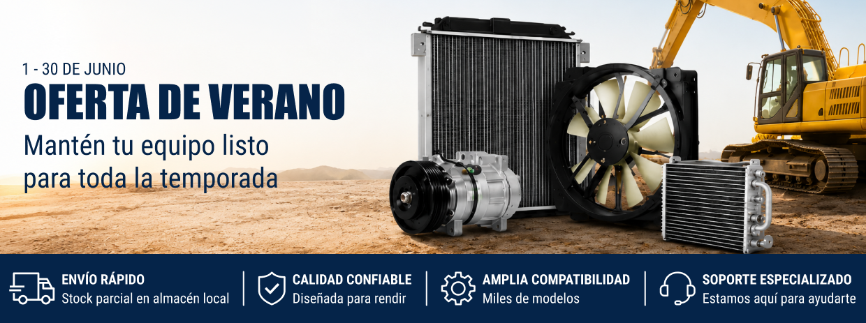 Grandes ofertas de FridayParts en piezas de motor, eléctricas y de mantenimiento para equipos agrícolas y de construcción.